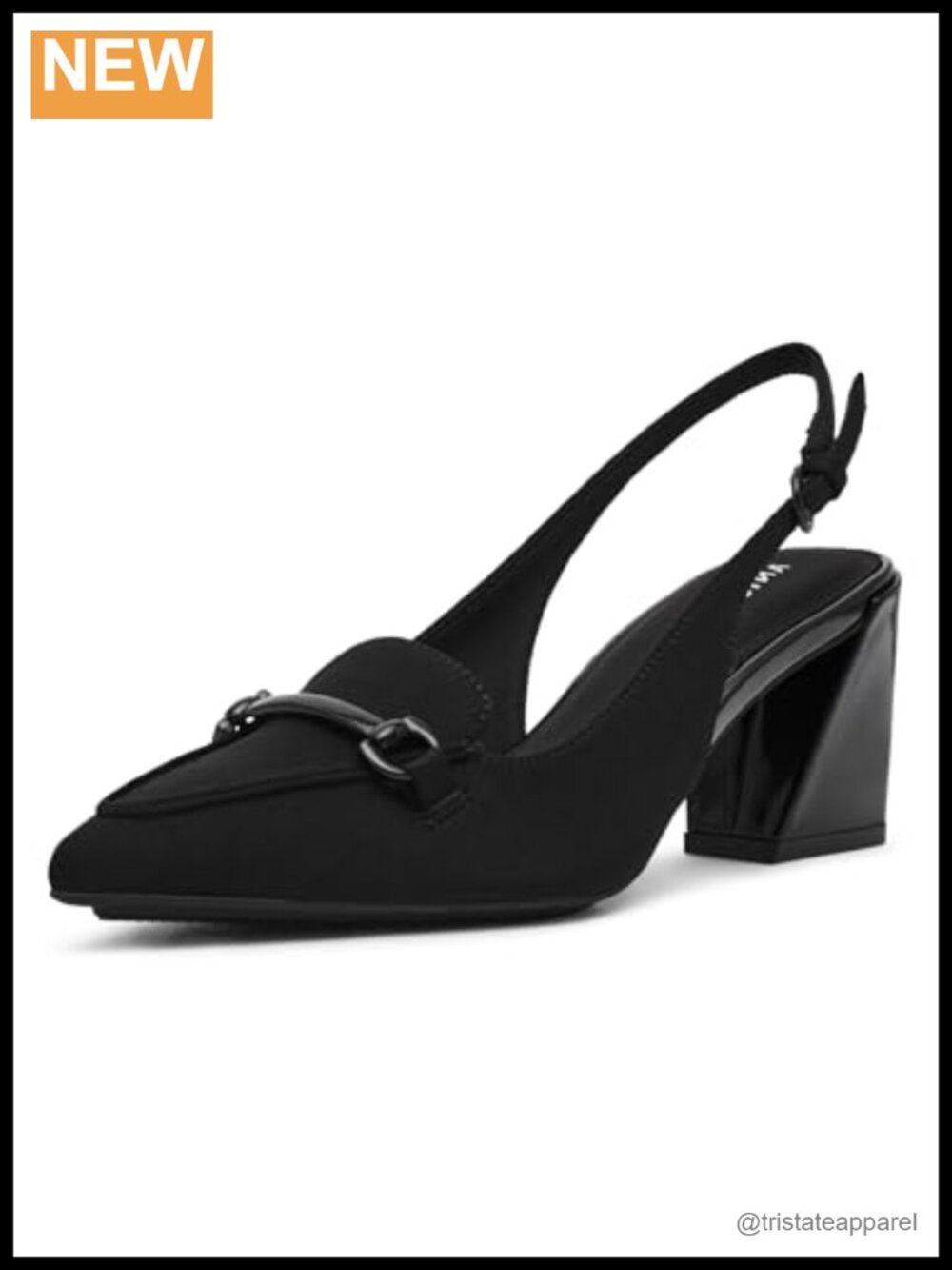 Anne Klein Royce Pump Block Heel Pull-On Business Casual Mid Top